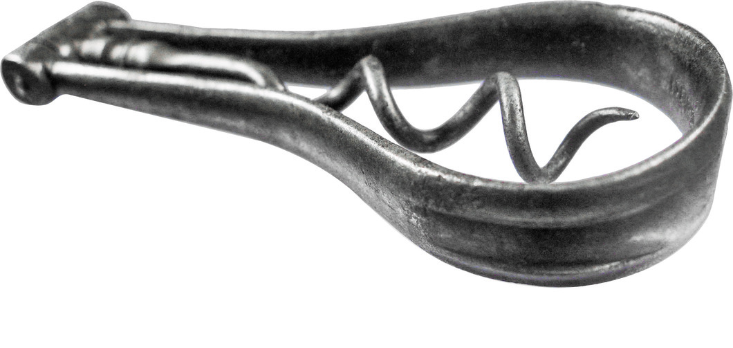 Single finger Steel Bow Corkscrew by Irish Cutler Singleton.