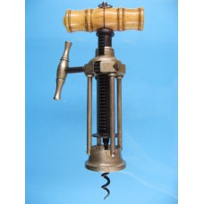 19th Century English IV Pillar Kings Screw Corkscrew.
